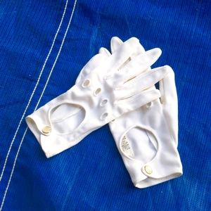 VTG Miss Aris Gloves Pearl Snap Driving Gloves